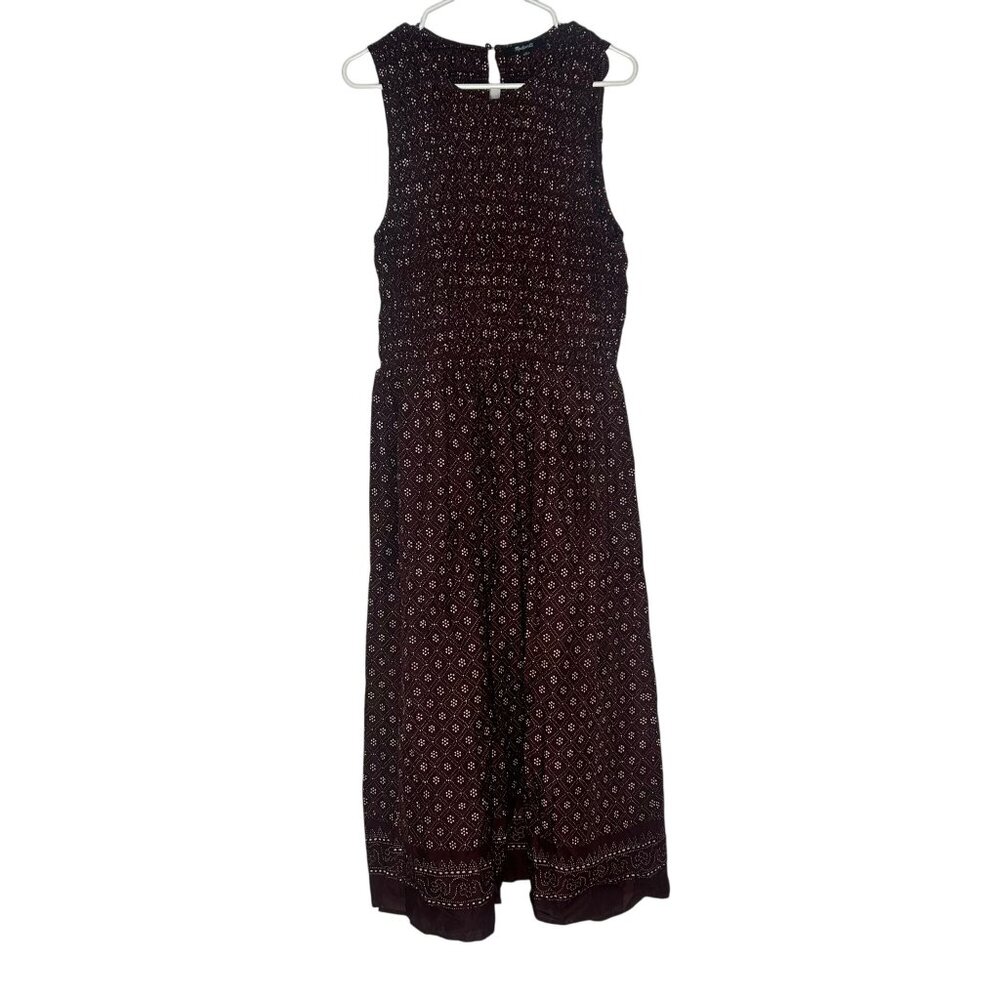 Madewell The Melody Smocked Midi Dress in Daisy Print Women's Size Large NWT! - Picture 2 of 7